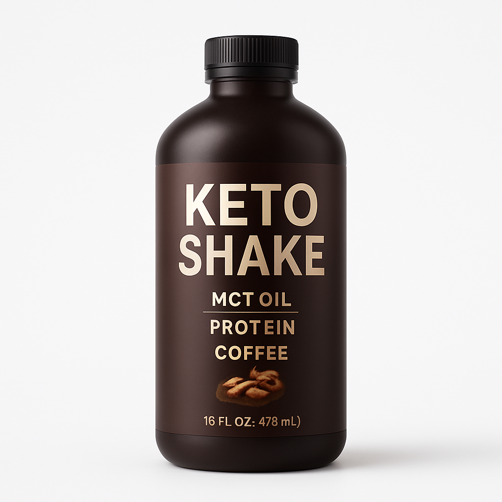Coffee MCT Keto Shake bottle