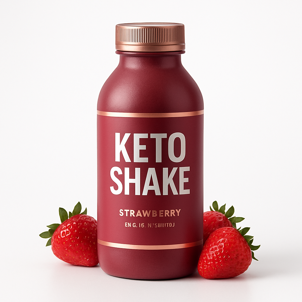 Strawberry Keto Shake bottle