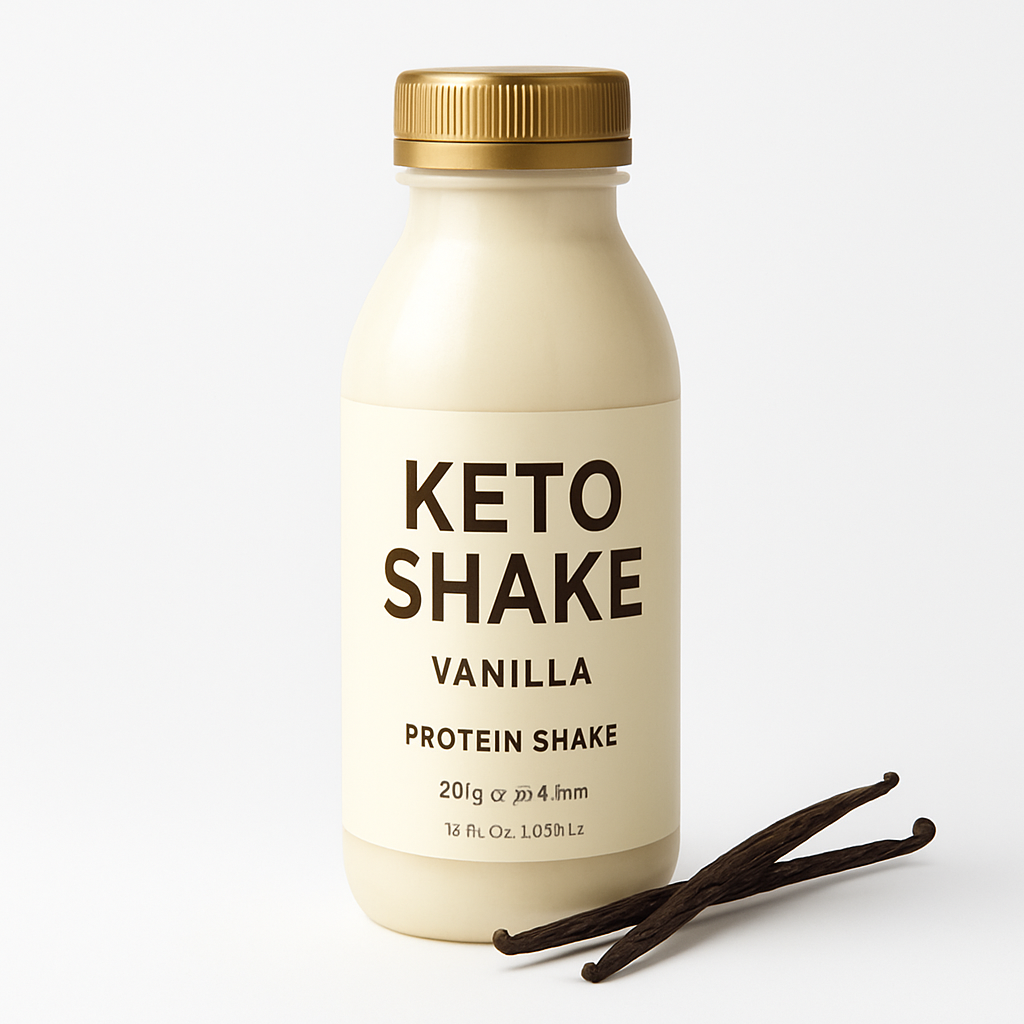 Creamy Vanilla Keto Shake bottle